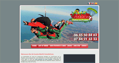 Desktop Screenshot of airevasionbiarritzparachutisme.com